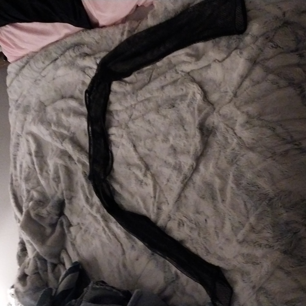 Black Fishnet Top. Size Large but fits like a small top.